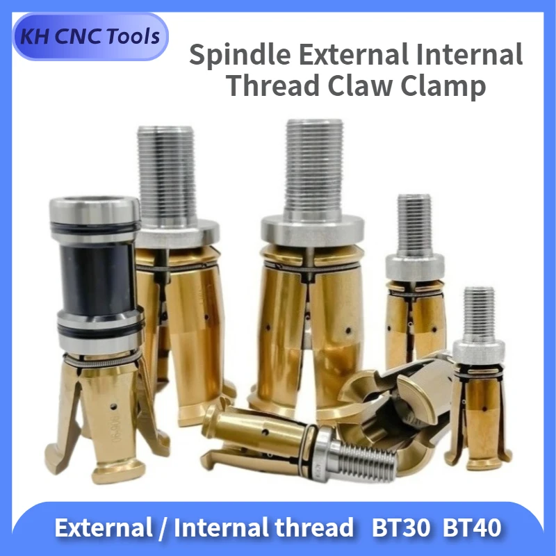 

Spindle BT30 BT40 45 Degrees Gripper External Internal Thread Claw Clamp 4 Petal Pull Claw Tool Milling CNC Machine Center