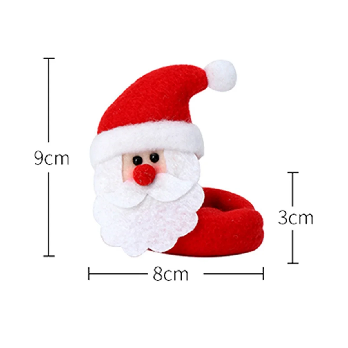 6Pcs Christmas Wine Glass Santa- - Drink Markers for Christmas Holiday Party Wine Glass