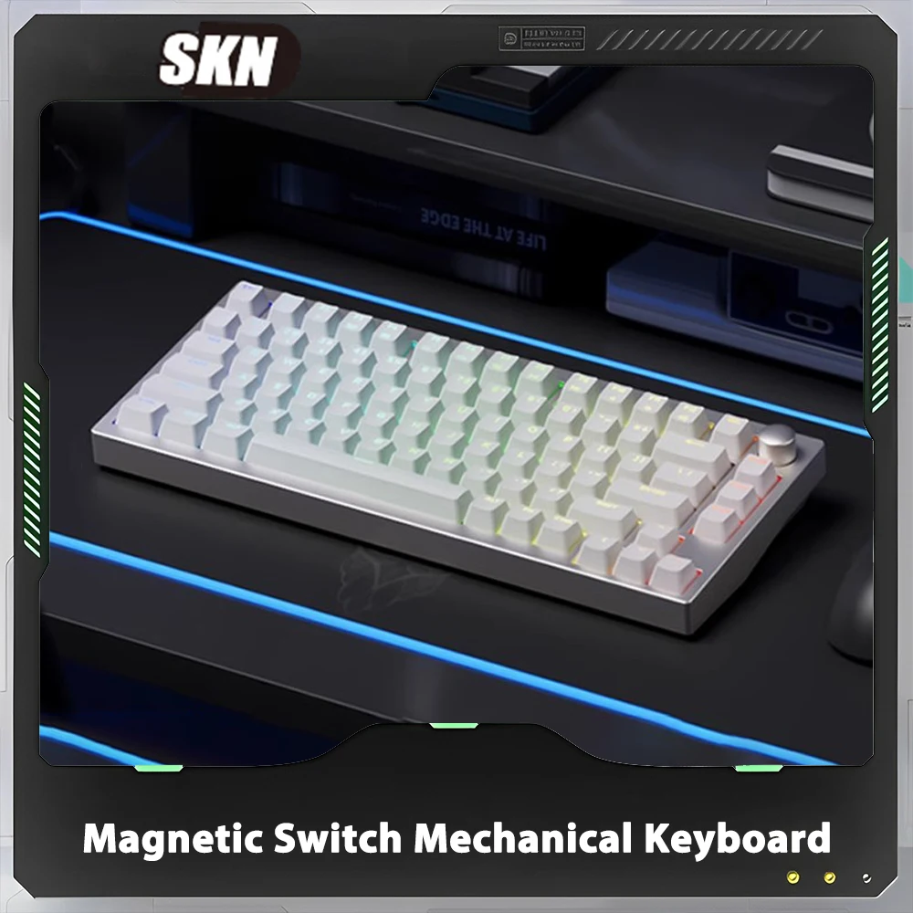 

SKN QingNiao 75HE Magnetic Switch Mechanical Keyboard Three Mode Aluminium Alloy Gamer Keyboard Customized Gaming Accessories