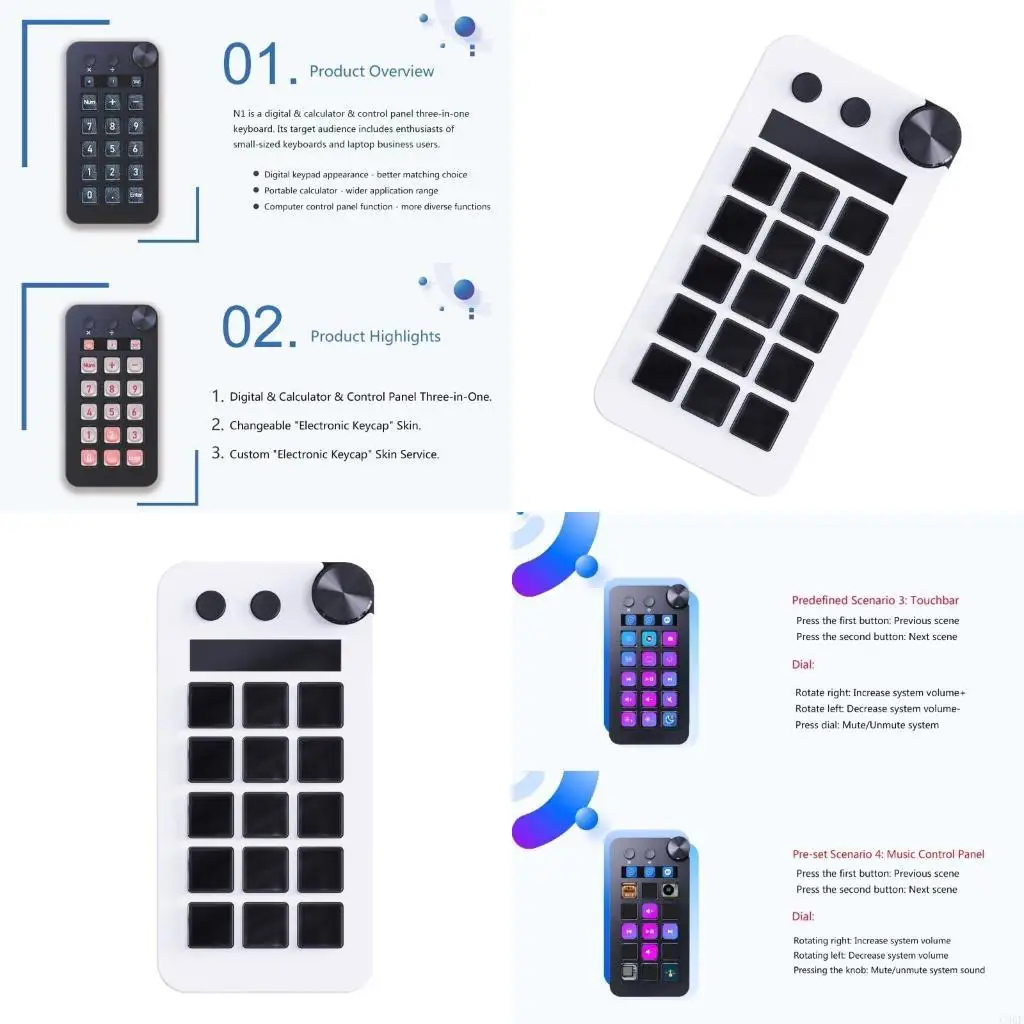 C90F StreamDeck versión Global StreamDeck LCD controlador creación contenido en botón personalizado teclados visuales