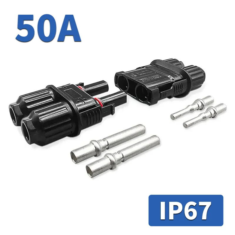 50A 24V Wodoodporne męskie złącze żeńskie IP68 Wtyczka modernizacyjna klimatyzacji postojowej 12V Złącze akumulatora generatora F 6-10AWG Przewód