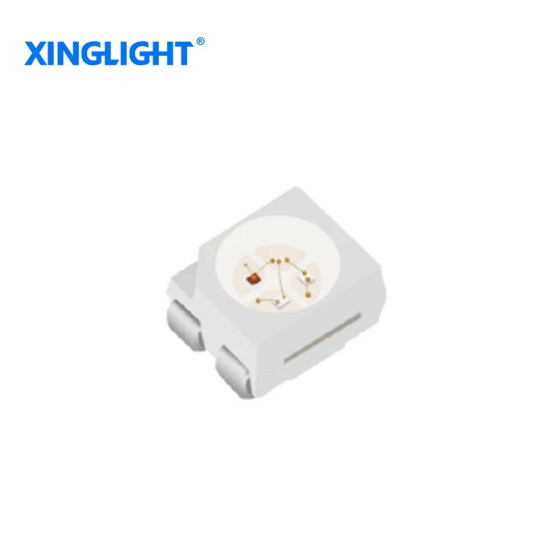 

XINGLIGHT 100pcs SMD chip LED Lamp Bead 3528 RGB White/black-faced LED Light