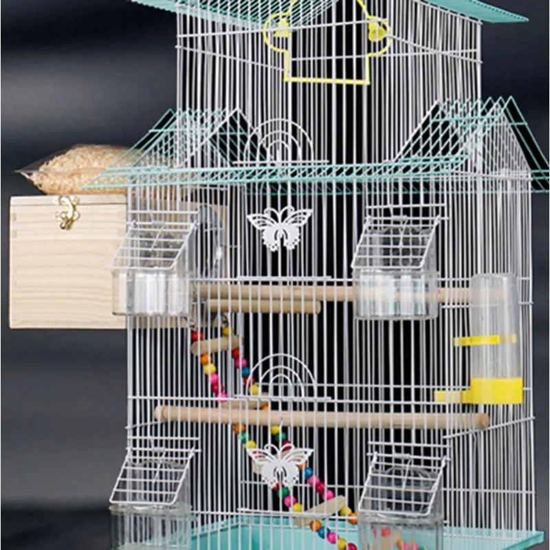 Hut Pet Bird Cagess Rabbit Quail Aviary Carrying Small Parrot Nest Playground Feeder Bird Cagess Breeding Oiseaux Pet Products