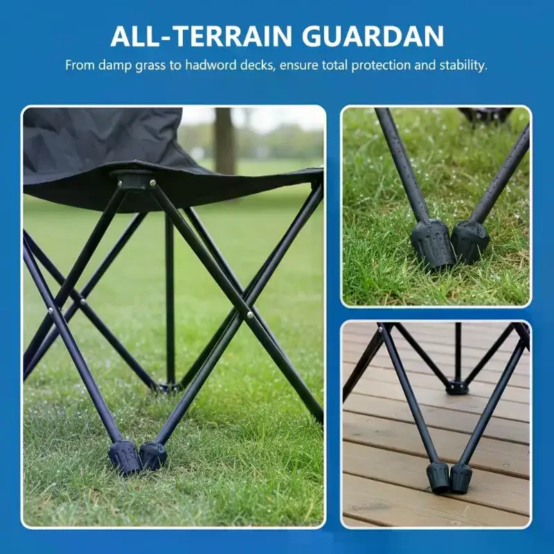 Table Chair Foot Cover Outdoor Folding Chair End Rubber Cover Camping Accessories Elastic Plastic Wear-Resistant Slip Foot Cover