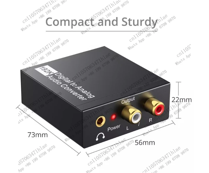 1PCS  192kHz DAC Converter Digital to Analog Audio Convert