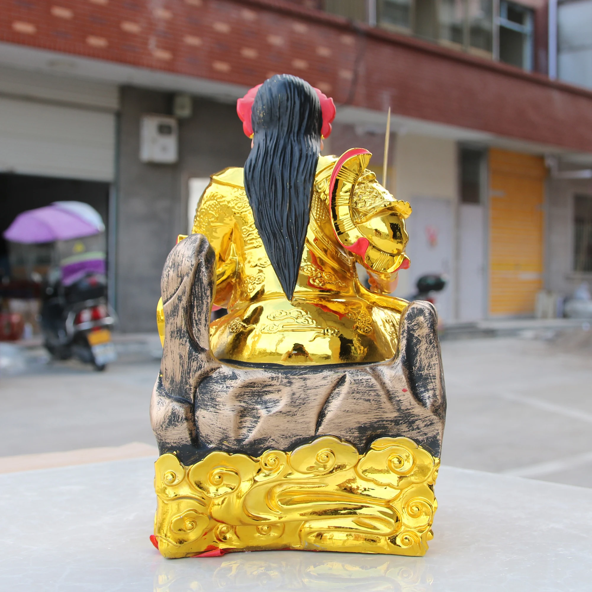 38CM large Asia Taoism Ancestor ZHENWU DADI God BUDDHA figure HOME Altar Exorcism Town house protection FENG SHUI buddha  statue