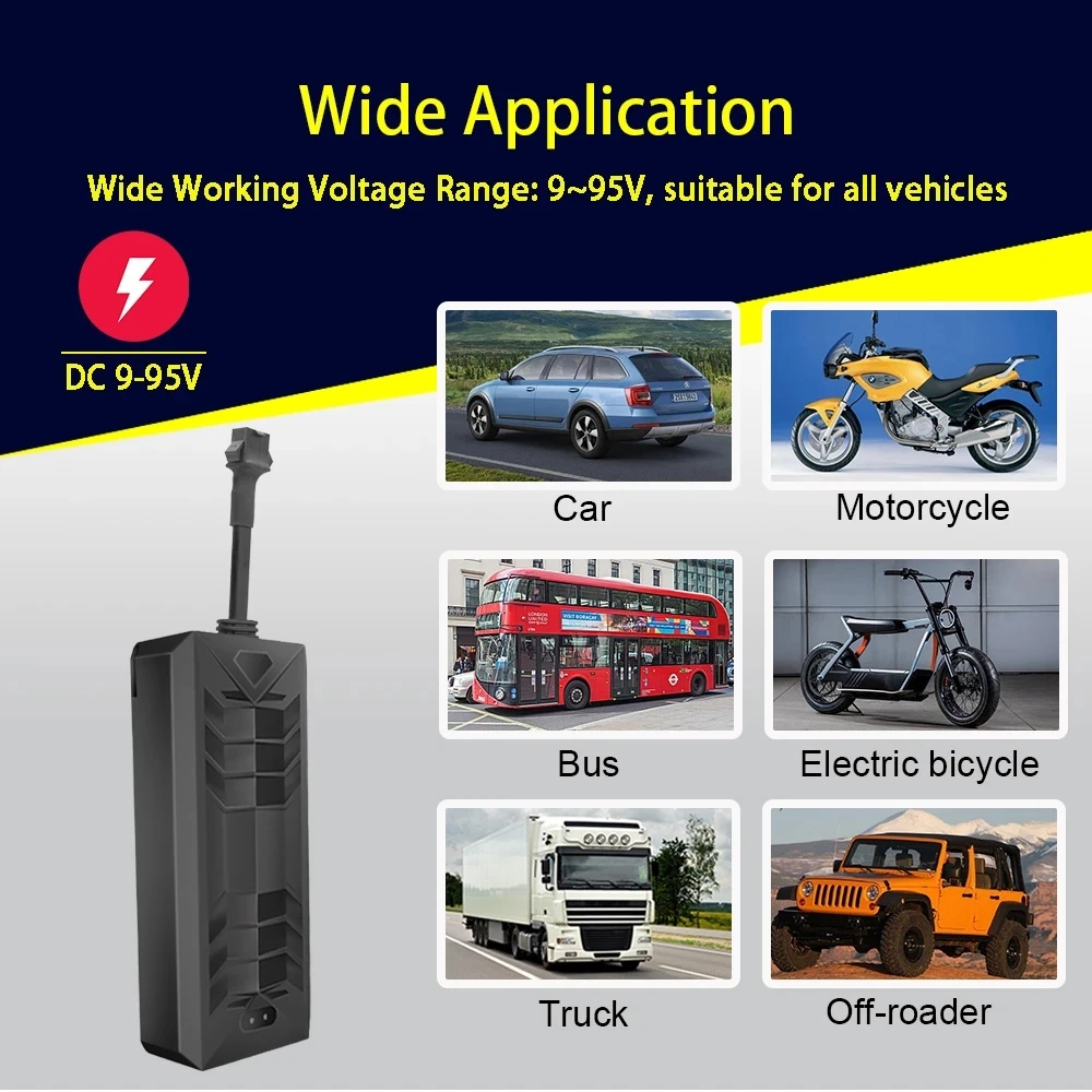 4G Motorcycle GPS Tracker TK806 TKSTAR ACC Detection 9-95V Cut Off Oil Car Security Alarm Vehicle GPRS Locator Free Web APP