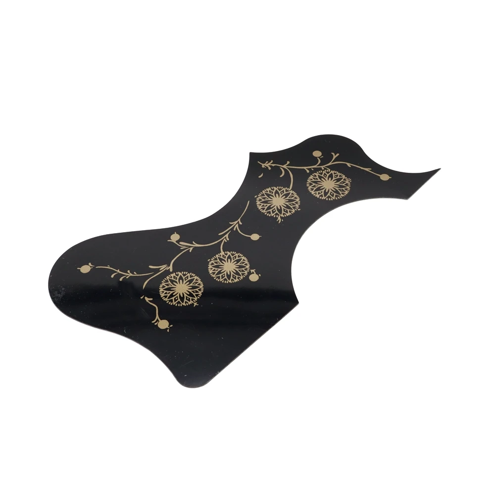 EJ200 Left and Right Hand Folk Acoustic Guitar Protection Pickguard Anti-scratch Plate With Gold Flower Pattern