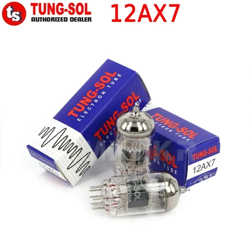 Imagen 1 del producto Tubo de vacío TUNG-SOL 12AX7 ECC83 ECC803, tubo electrónico de precisión a juego para amplificador, Kit de válvulas de Audio genuino