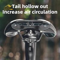 A69P-ROCKBROS Breathable Bike Saddle Racing PU Ultra-Light Shock-Absorbing Unisex Bicycle Seat Safety Cushion