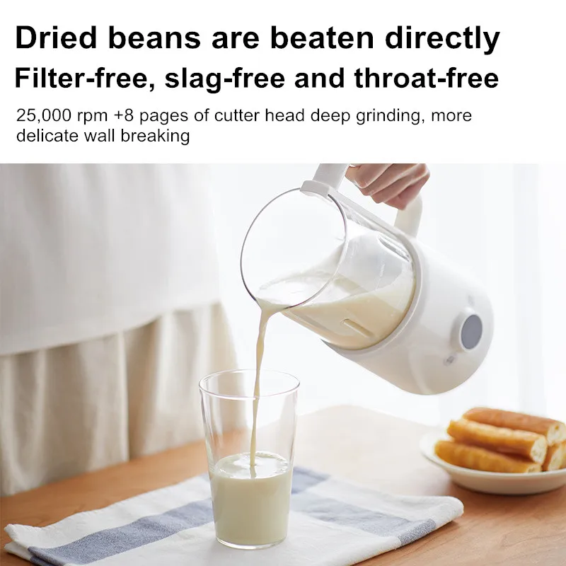 Mini Automatic Soy Milk Maker 2-in-1 Multifunction Blender for Juicing & Soup Making Perfect for Home & Small Kitchen view 5
