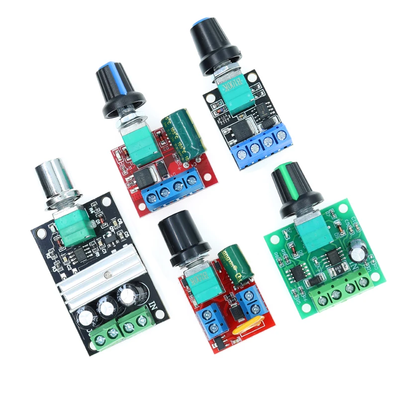 DC 1.8V-35V 2A 3A 5A 10A 30W 80W 90W PWM Motor Speed Controller Low Voltage Motor Speed Controller PWM Adjustable Drive Module