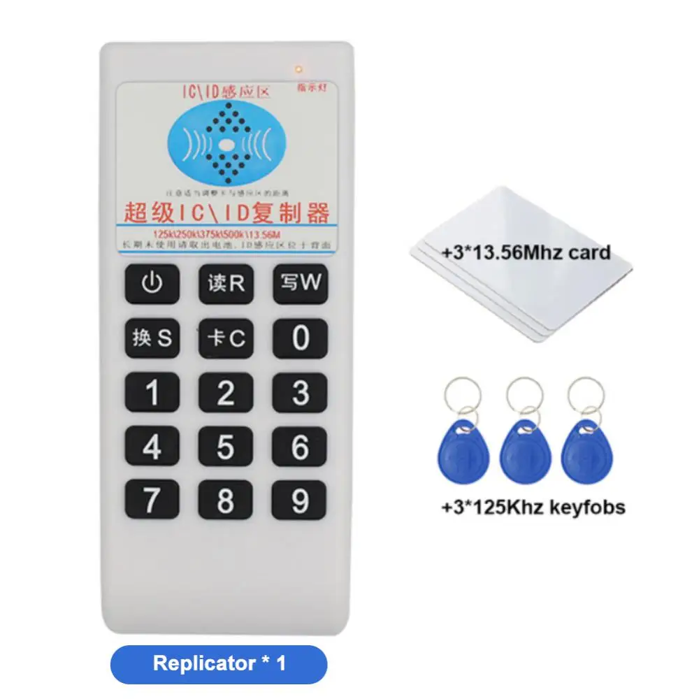 Imagem -06 - Portátil Rfid ic e id Duplicador Controle de Acesso Cartão Duplicador Copiadora Escritor 125khz 13.56mhz 18 Pcs