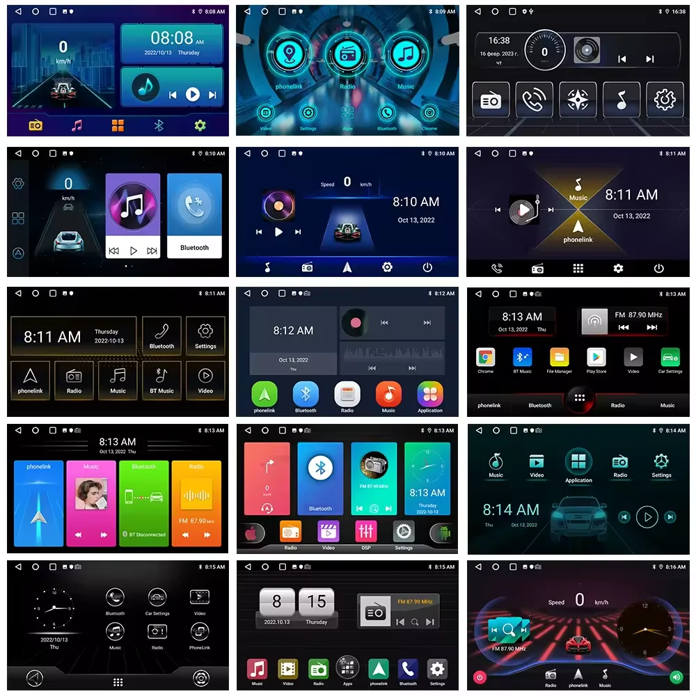 Universal 1 Din 9 10.1 Inch Android Multimedia Player Car Dvd Player Frame Rotatable 360 Degree Car Rotating Car Radio