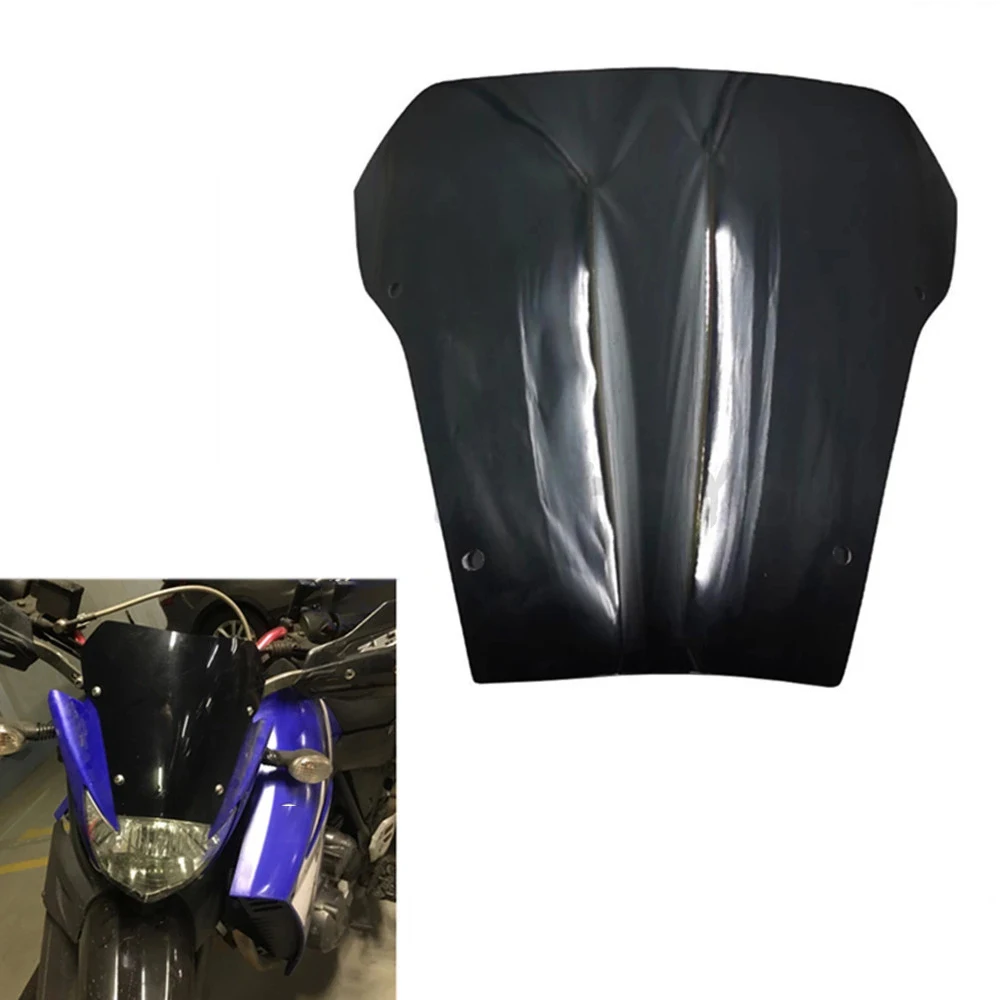 Motorcycle Windshield Windscreen Odometer Visor Front Windshield Air Flow Deflectors for Yamaha XT660X 2004-2006