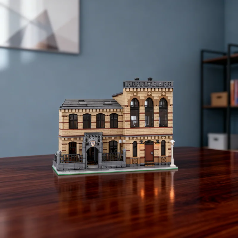 

5493pcs MOC School Modular Streetscape Model Building Blocks Architecture Toys Christmas Gifts Education Kids Assemble