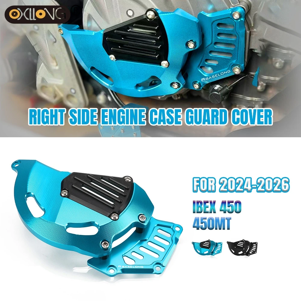 

450MT Motorcycle Accessories Right Side Engine Case Guard Cover Protector For CFMOTO CF 450MT IBEX 450 MT 450 2024 2025 2026