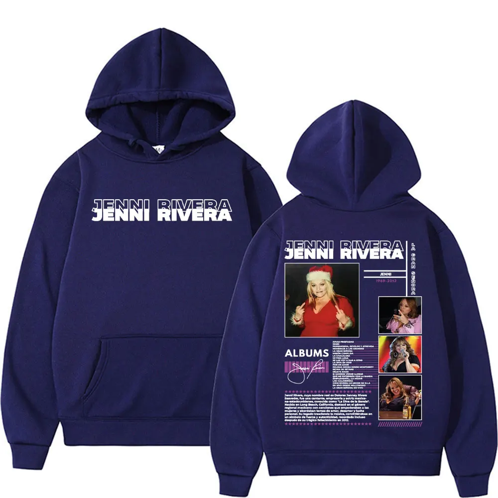 Rapper JENNI RIVERA Album 2025 Tour Merch Hoodies Men Women's Clothing Fashion Aesthetic Sweatshirt Casual Fleece Pullovers Tops