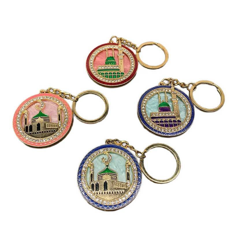 Neues 2-teiliges Ramadan-Hochzeitsgeschenkset, einzigartiges Souvenir, süßer Schlüsselanhänger mit Strass und austauschbarem Fingerzähler-Kombinationsset – Detail 7