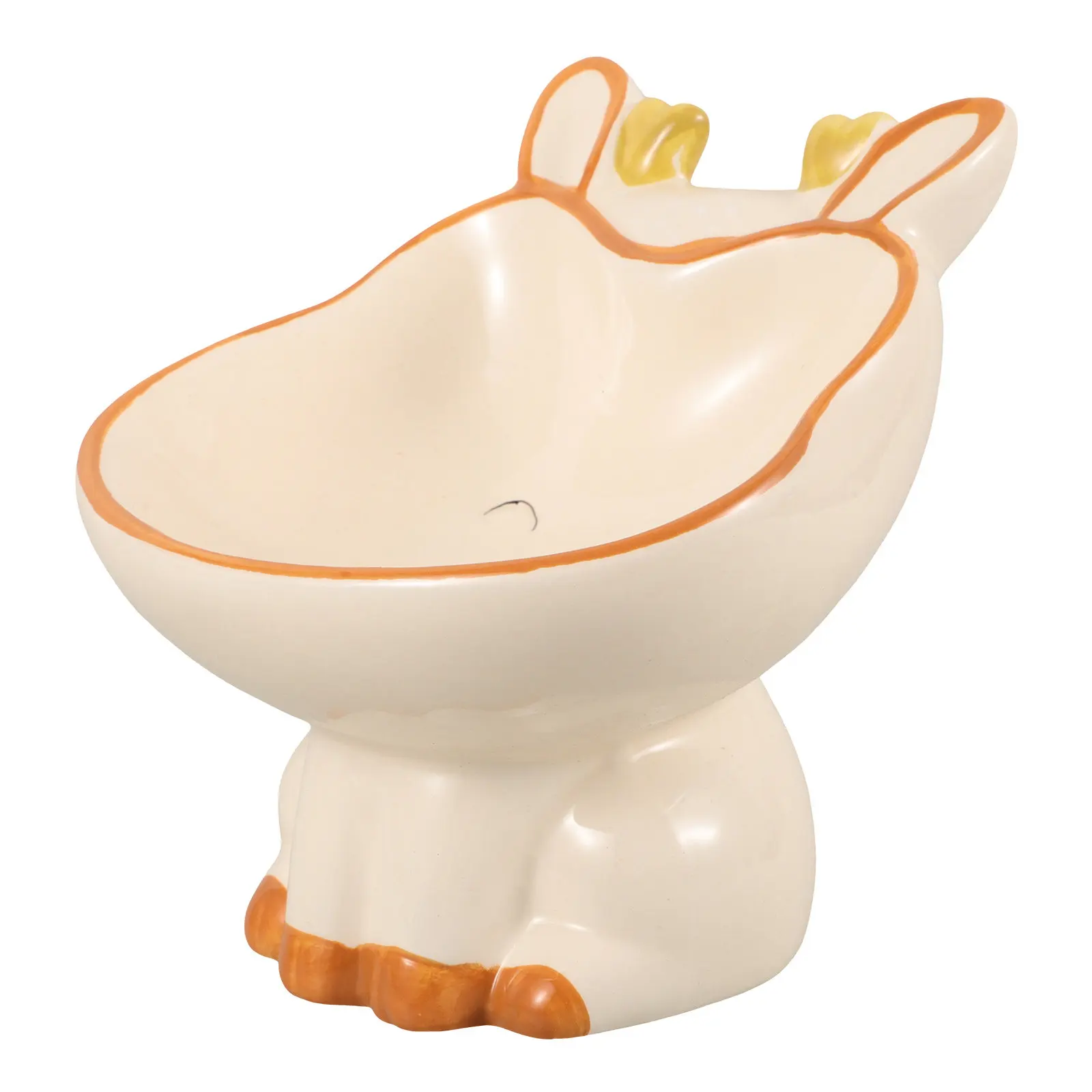 Bols en céramique surélevés inclinés pour chats, gamelles d'intérieur pour chatons, bols à nourriture et à eau pour chiots, design élégant et surélevé pour une meilleure posture