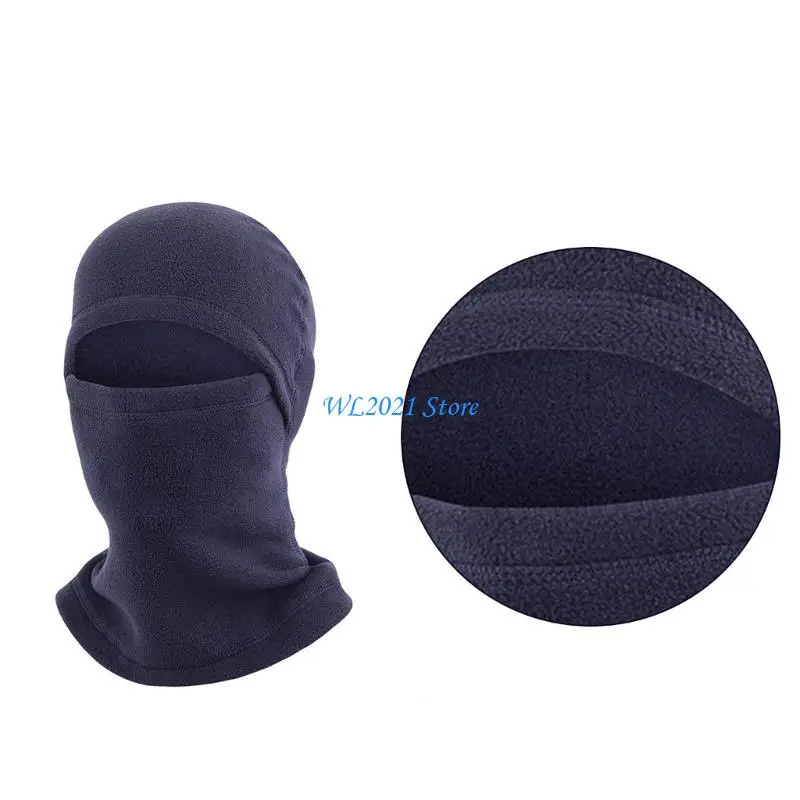 

G5GC Winter Balaclava Neck Protect Hat Adjustable Size Hood Windproof Hat for Adult