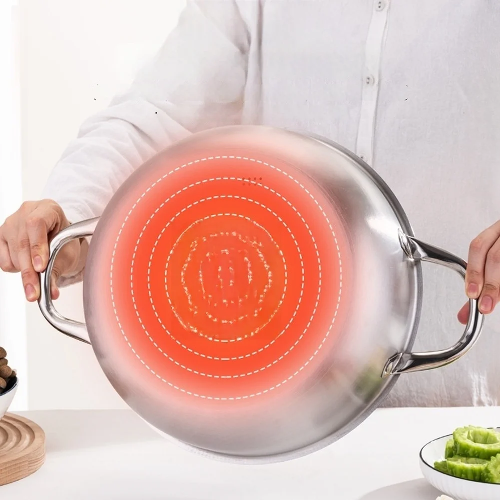 Stainless Steel Frying Pan 410 with Balanced Thermal Conductivity and Texture Designed for Preparation Techniques