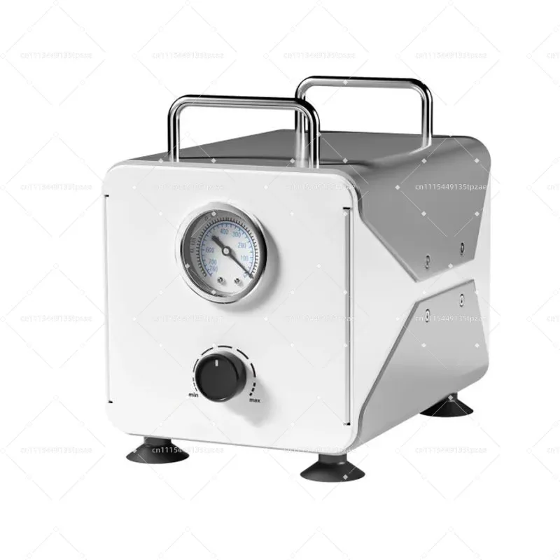 Portable oil-free diaphragm vacuum pump for laboratory filtration and air extraction, adjustable suction, 10 liters/min flow