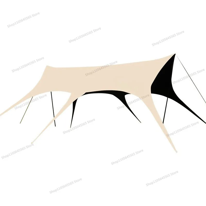 For  Thick Black Rubber Sunshade Tent for The Sky Canopy, Outdoor Sunshade, Weather Resistant Camping Equipment