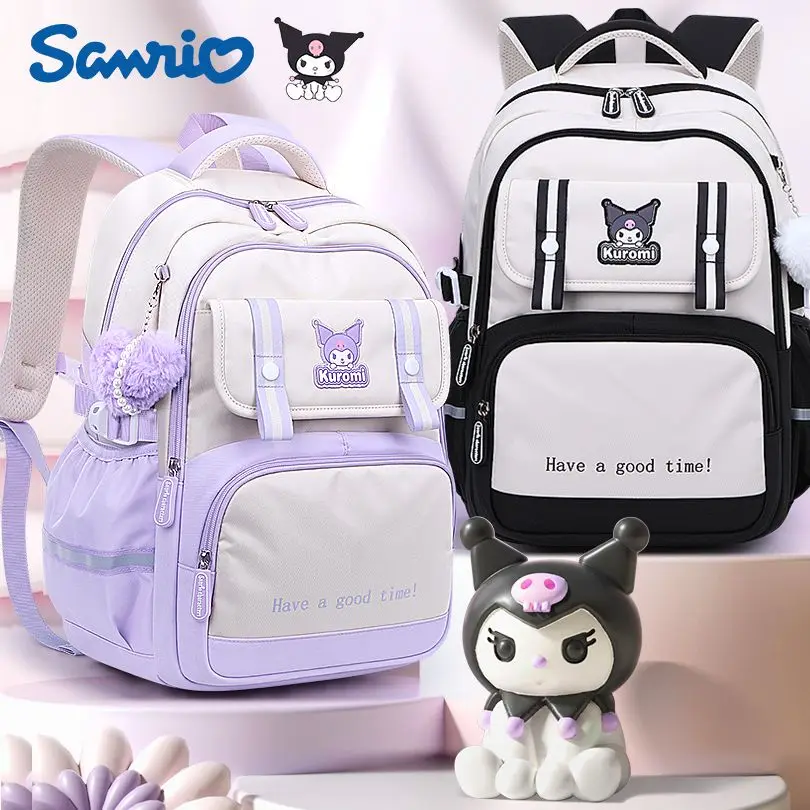 Sanrio My Melody Kuromi Cinnamoroll for Children Kawaii Mochilas Aestethic Bag Escuela Student Campus Backpack Large Capacity