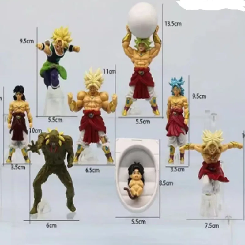 8 قطعة/المجموعة أمين لعبة دراغون بول برولي برولي ألعاب شخصيات الحركة #1