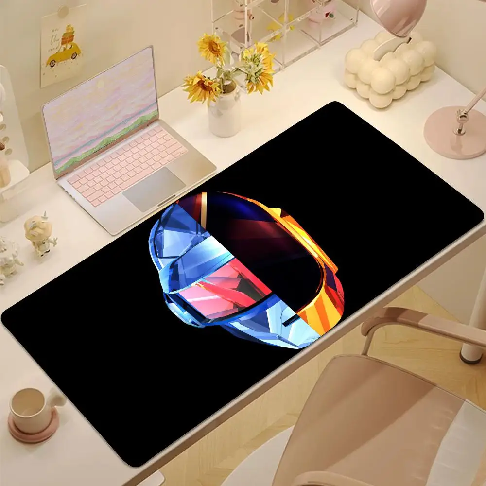 

daft punk wallpaper Mouse Pad Tablet mouse Pad Laptop xl desktop mouse pad, cute HD Rainbow Gaming keyboard pad, csgo 90x40