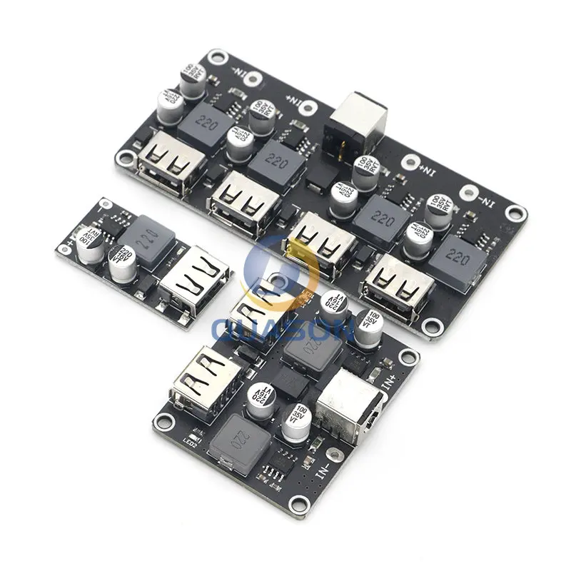 USB QC3.0 QC2.0 USB DC-DC przetwornica ładowania moduł obniżający 6-32V 9V 12V 24V do szybka ładowarka płytka drukowana 5V