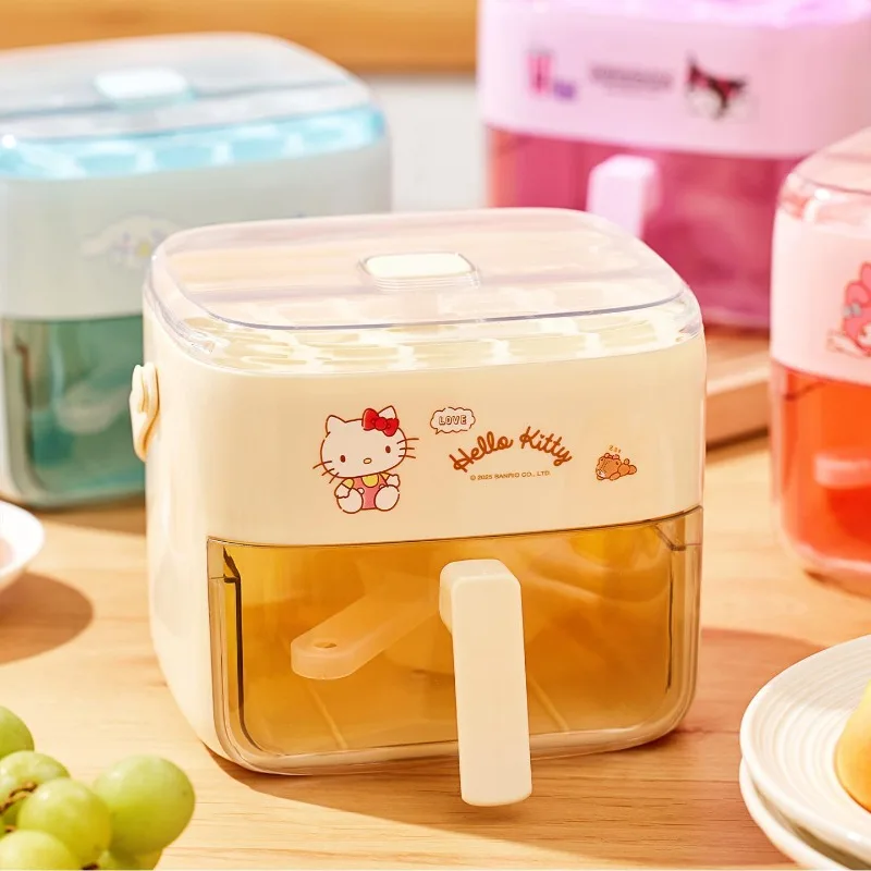 

Cinnamoroll My Melody Anime Kawaii Sanrio Ice Cube Pressing Household Case Cute Kuromi Large Capacity Refrigerator Box Gifts