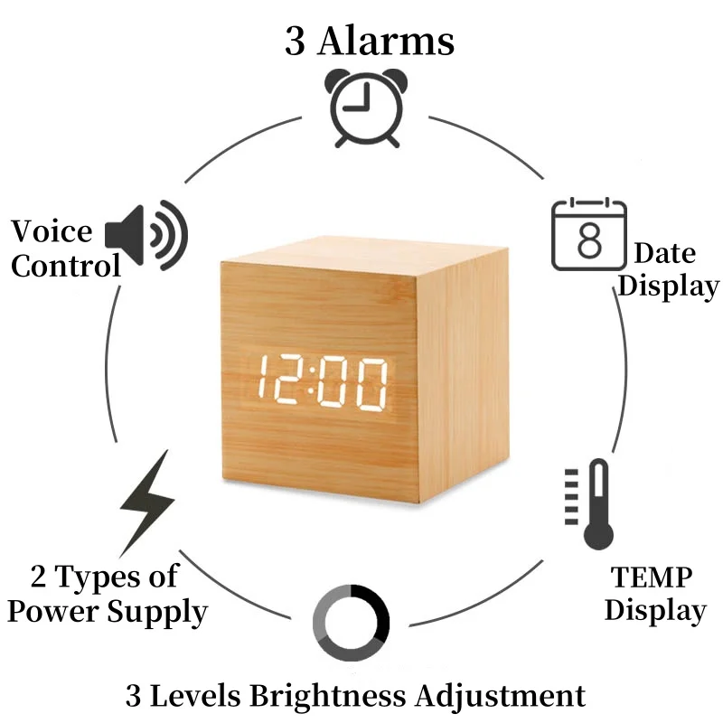 Thumbnail 3 - #66 New LED Bedside Alarm Clocks Arrivals