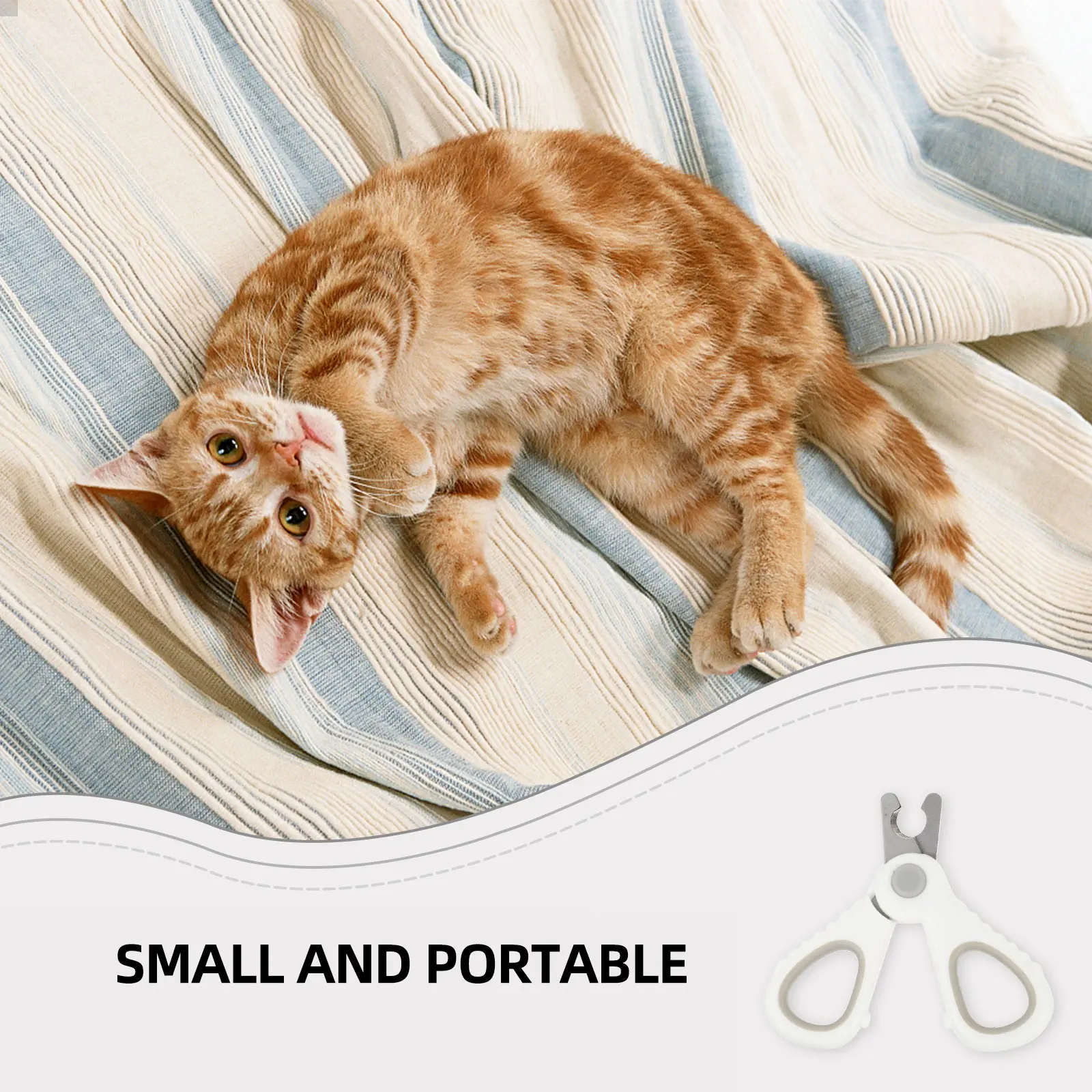 

1pc Pet Nail Clipper for Dogs Cats Safe Nail Trimming Tool with Non- Handle