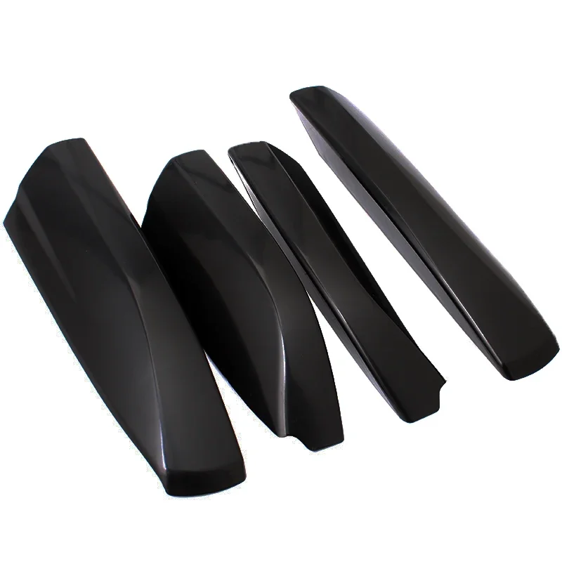 Black ABS Roof Rack Bar Rail End Protection Cover Shell 4PCS For Toyota Highlander XU40 2008 2009 2010 2011 2012 2013