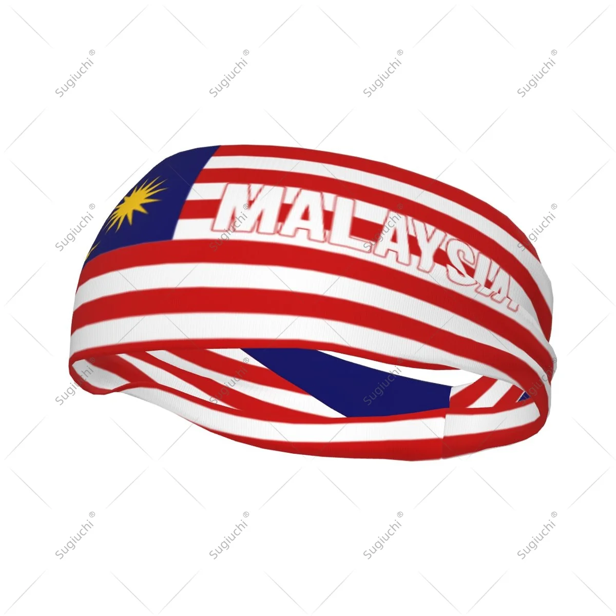 

Men Women Malaysia Flag Elastic Wide Headbands For Yoga Fitness Tennis Running Gym Sports