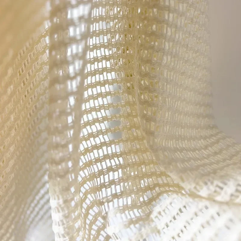 Hollow Handmade Woven Mesh Fishnet Bag Fabric Creative Clothing Design for Warp Knitted Fishing Nets Diy Sewing By The Meter