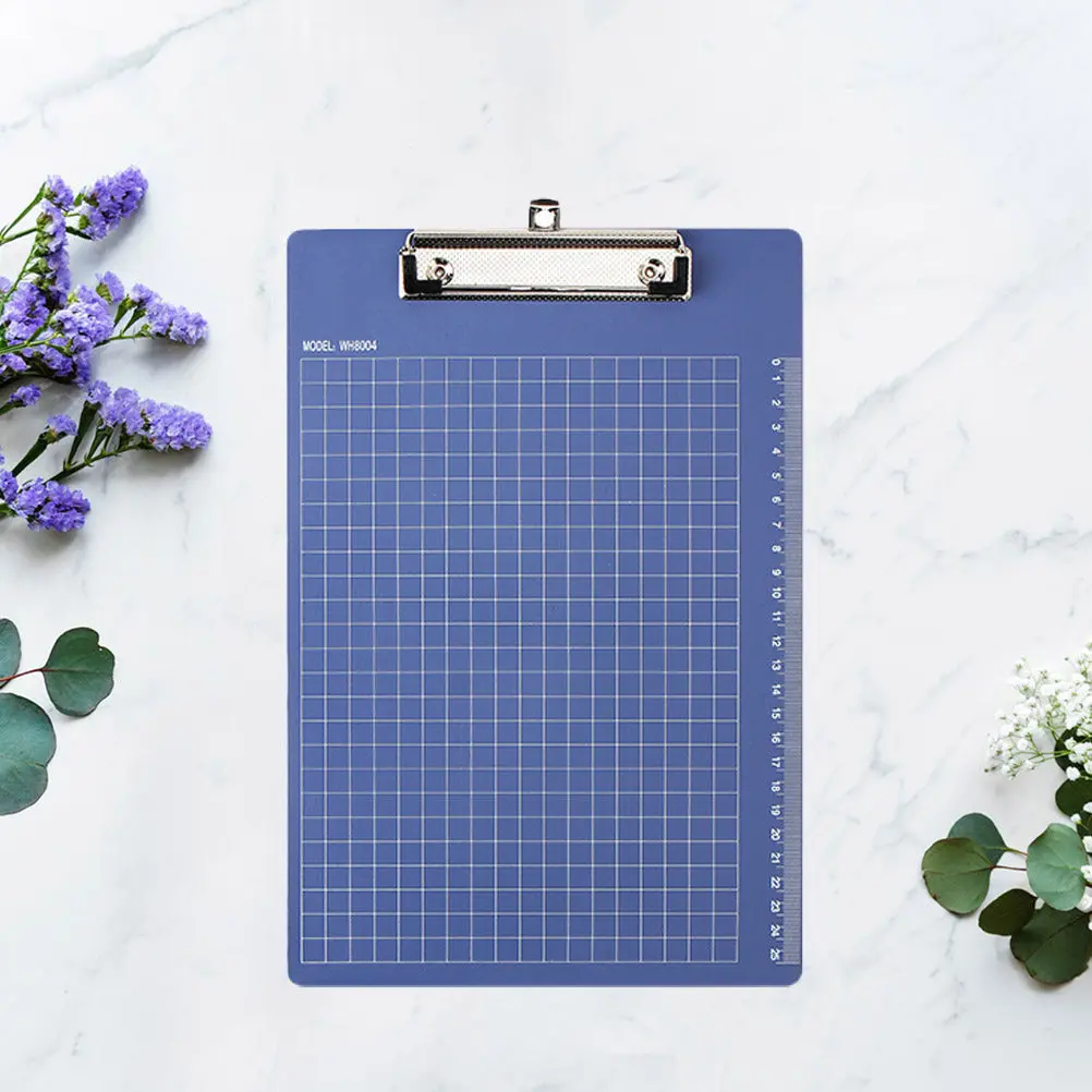 

3Pcs A6 Clipboard Plastic Sturdy Non-Deformable Lightweight with Rounded Corners Clip Board for File Memo Holding
