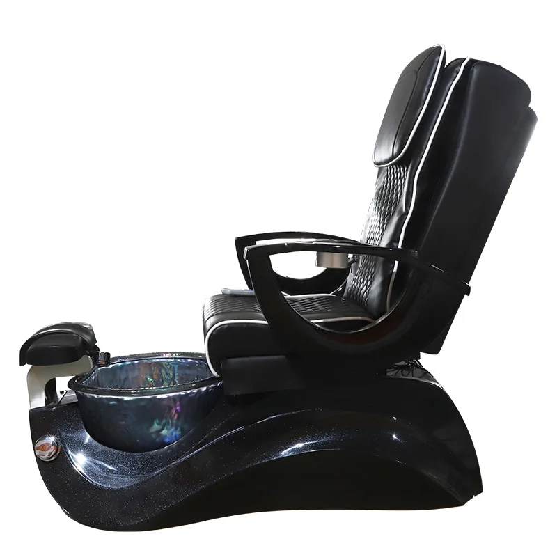 Modern Luxury No Plumbing Nail Salon Throne Lay Down Beauty Shop Electric Foot Spa Massage Pedicure Chair