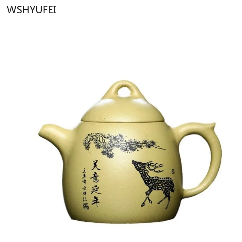 Imagem -05 - Yixing Handmade Estilo Chinês Bule Yixing Purple Clay Pot Chaleira de Chá Seção de Minério Original Qin Quan 250ml