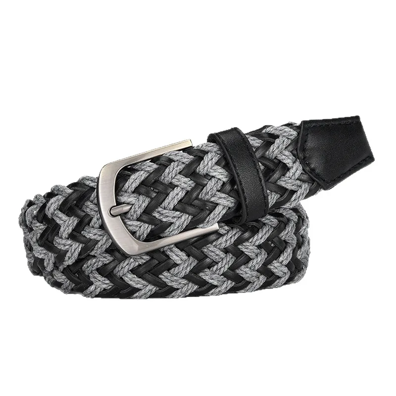 2026 New Style Woven Belt for Men, Fashion Braided Waistband, All-match Casual Leather Belt