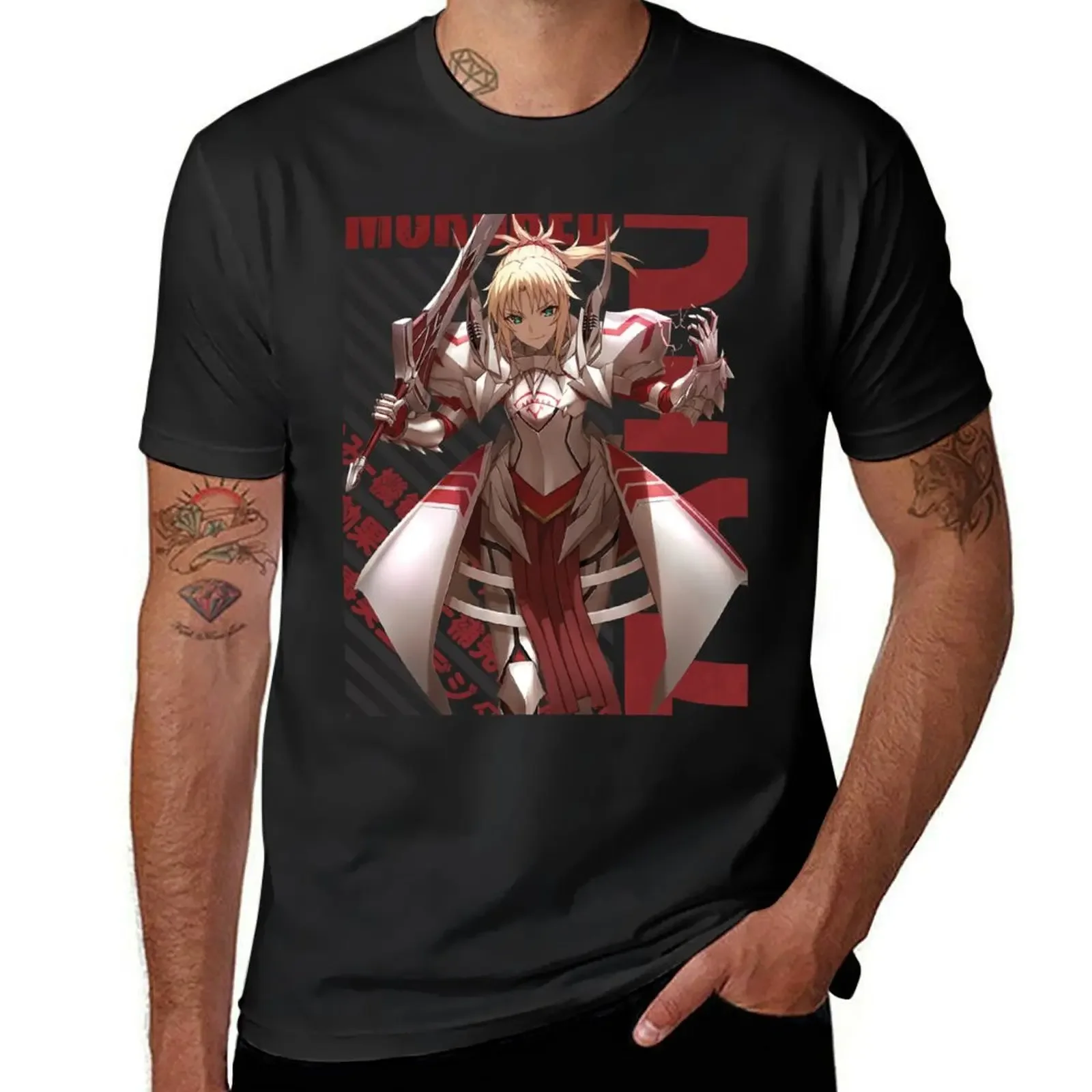 Fate - Mordred T-Shirt basketball graphic tees Short sleeve tee summer clothes vintage anime shirt shirts graphic tee men