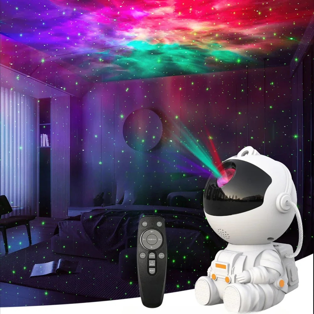 

Astronaut Projector Night Light with Remote Galaxy Star Projector Starry Nebula Ceiling LED Lamp Birthday Gifts Bedroom Decor