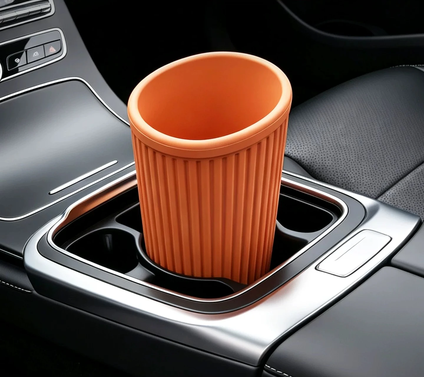 Car Trash Can Water Cup Holder Car Interior Storage Box for Front Rear Door Umbrella Organizer