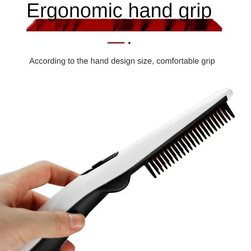 Multifunctional Hair Comb Brush Beard Straightener Hair Straighten Electric Beard Straightening Comb Quick Hair Styler For Men