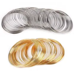 100 Loops/Lot Metal Memory Beading Steel Wire For DIY Bracelets Necklace Jewelry Making Findings Components Supplies Accessories