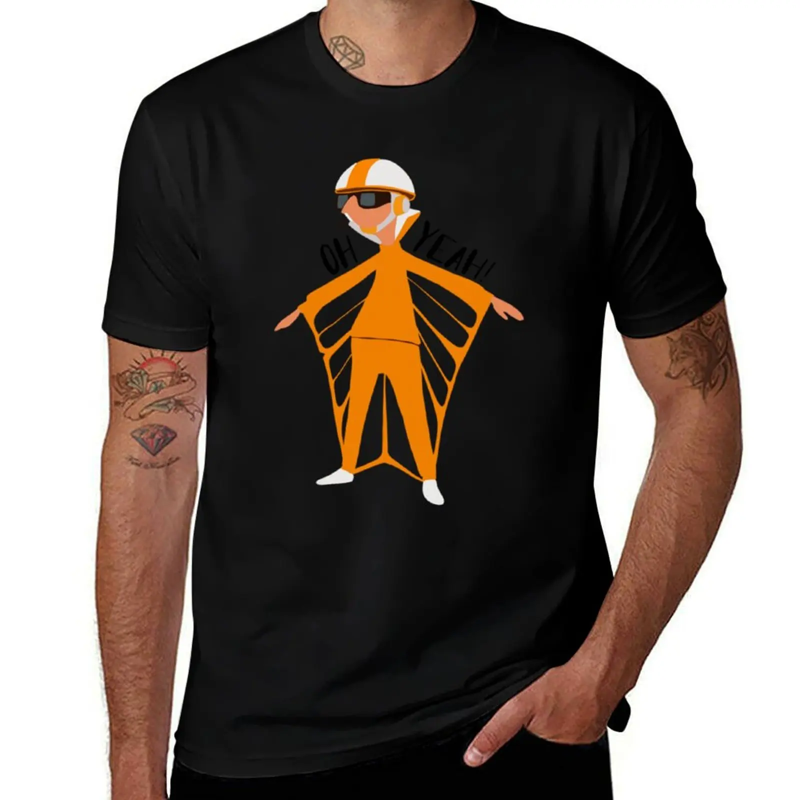 Oh yeah vector T-Shirt Daily Casual Short Sleeve Tee Shirt T-Shirt
