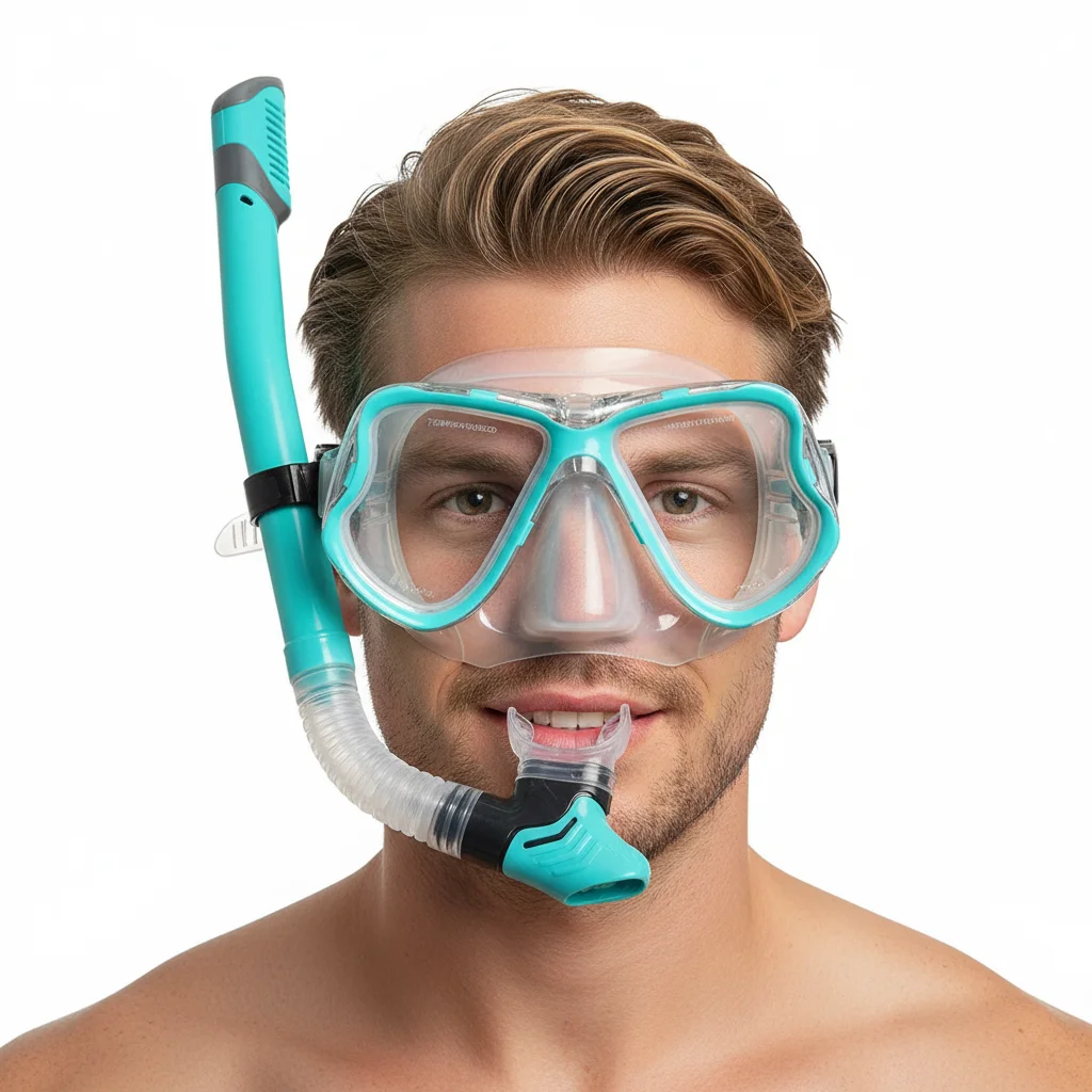 Adult Myopia Diving Snorkel Mask Set ,with  Anti-Fog Spray,Carrier Bag, Dive Mask, Free Breathing& Easy Adjustable Strap