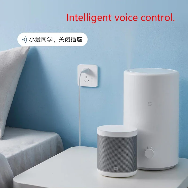 Xiaomi Mijia เต้ารับติดผนังอัจฉริยะปลั๊กไร้สาย10A 250V xiaoai สถิติพลังควบคุมด้วยเสียงอัพเกรดสำหรับสมาร์ทแอป Mijia